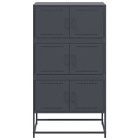Credenza-Buffet-Armadio da cucina Antracite 68,5x38,5x123,5 cm in Acciaio