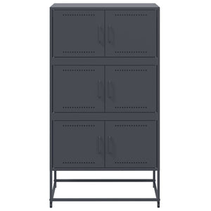 Credenza-Buffet-Armadio da cucina Antracite 68,5x38,5x123,5 cm in Acciaio