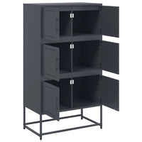 Credenza-Buffet-Armadio da cucina Antracite 68,5x38,5x123,5 cm in Acciaio