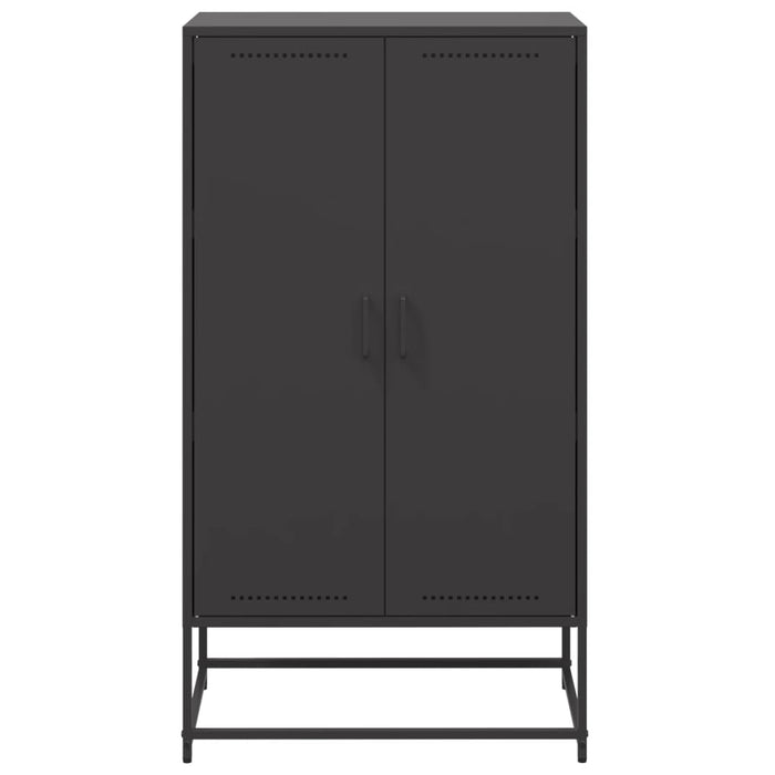 vidaXL Credenza Nera 68,5x38,5x123,5 cm in Acciaio