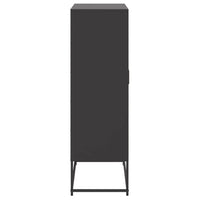 vidaXL Credenza Nera 68,5x38,5x123,5 cm in Acciaio