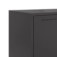 vidaXL Credenza Nera 68,5x38,5x123,5 cm in Acciaio