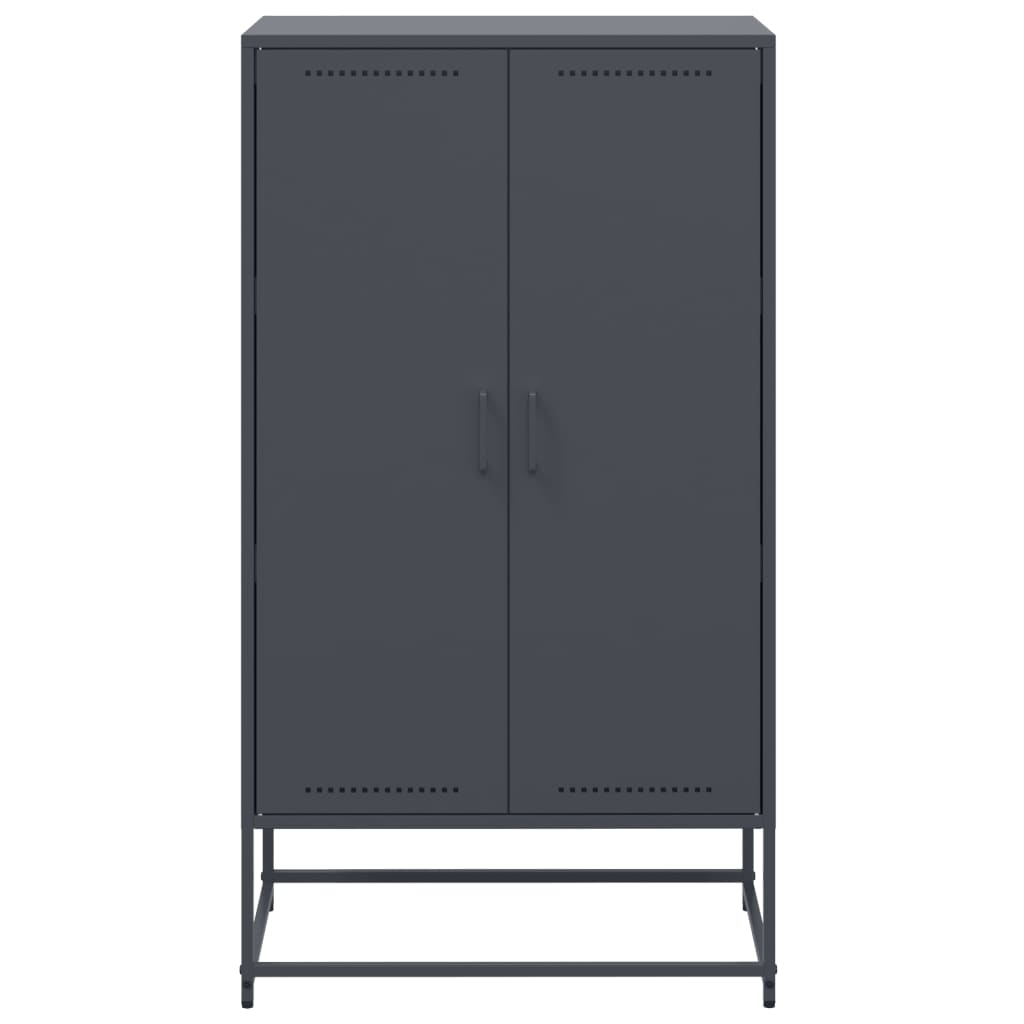 vidaXL Credenza Antracite 68,5x38,5x123,5 cm in Acciaio