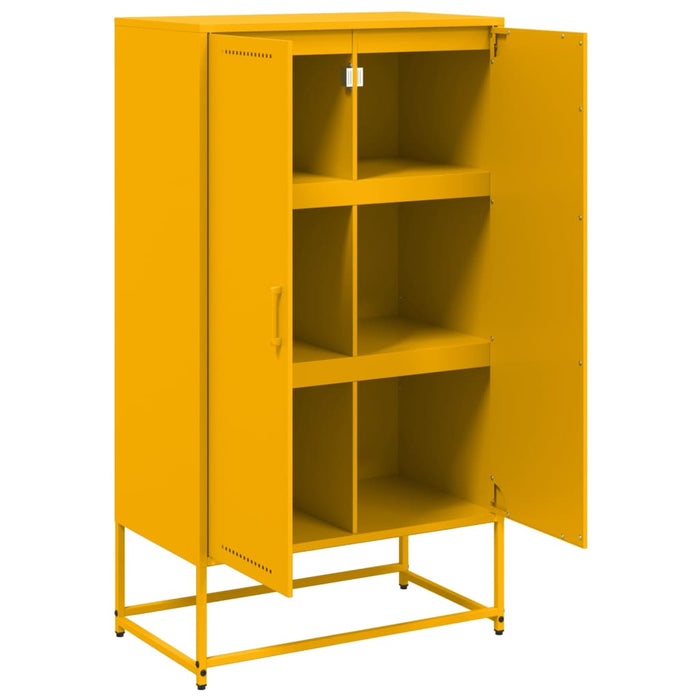 Credenza Giallo Senape 68,5x38,5x123,5 cm in Acciaio 846497