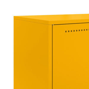 Credenza Giallo Senape 68,5x38,5x123,5 cm in Acciaio 846497