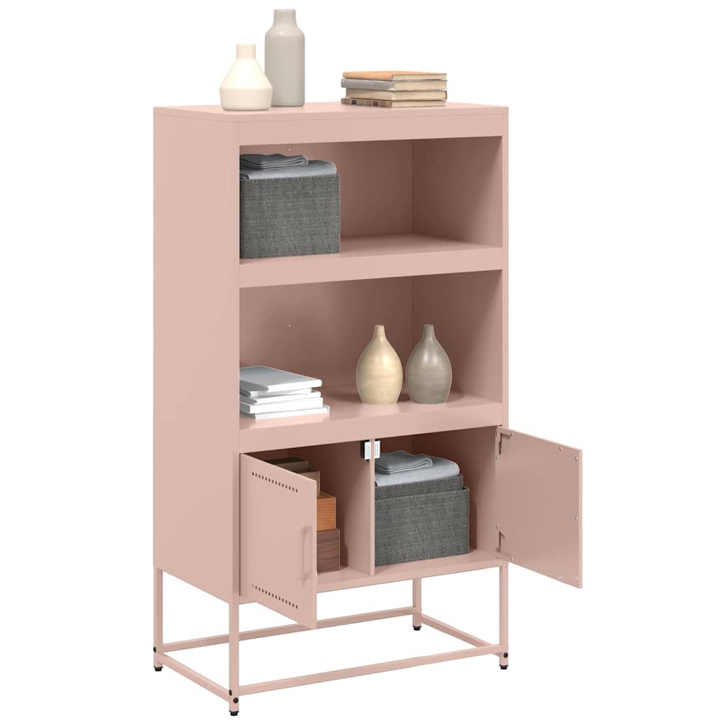 Credenza Rosa 68,5x38,5x123,5 in Acciaio 846501