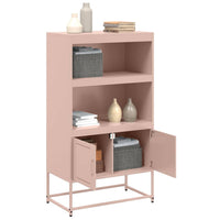 Credenza Rosa 68,5x38,5x123,5 in Acciaio 846501