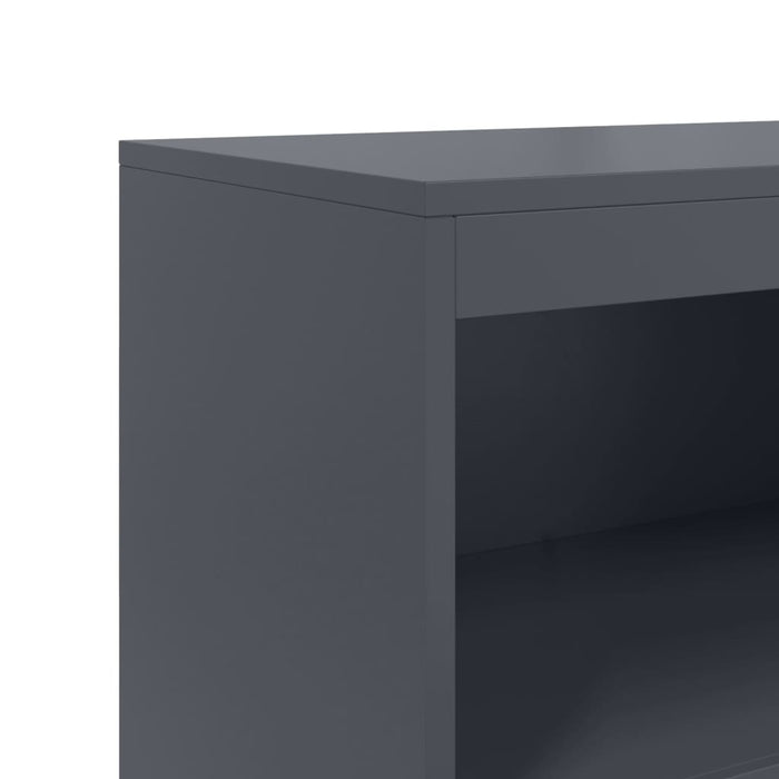 Credenza Antracite 68,5x38,5x123,5 cm in Acciaio 846502