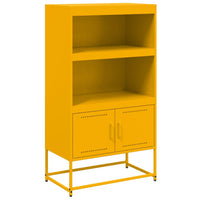 Credenza Giallo Senape 68,5x38,5x123,5 cm in Acciaio 846503