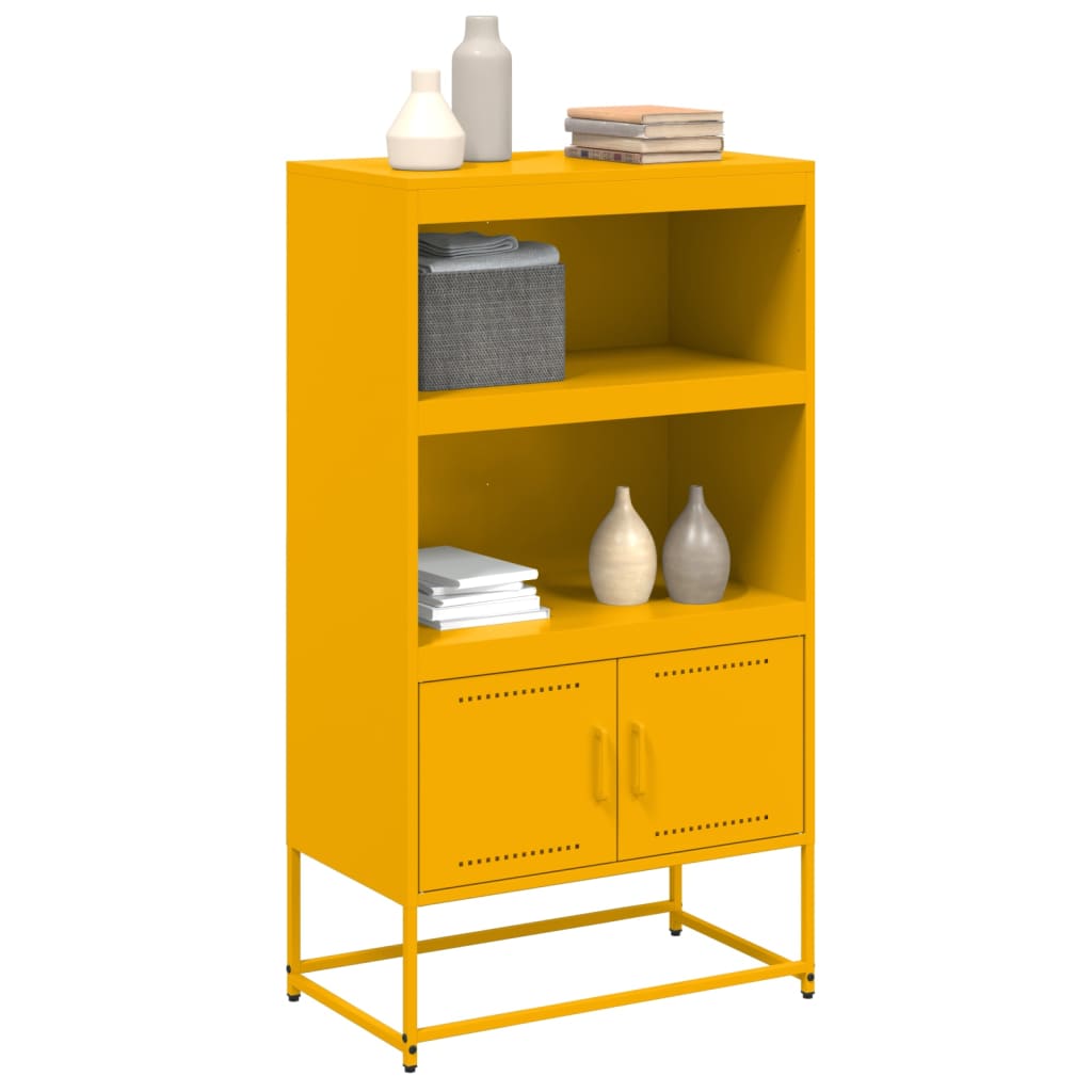 Credenza Giallo Senape 68,5x38,5x123,5 cm in Acciaio 846503