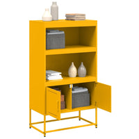 Credenza Giallo Senape 68,5x38,5x123,5 cm in Acciaio 846503