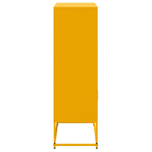 Credenza Giallo Senape 68,5x38,5x123,5 cm in Acciaio 846503