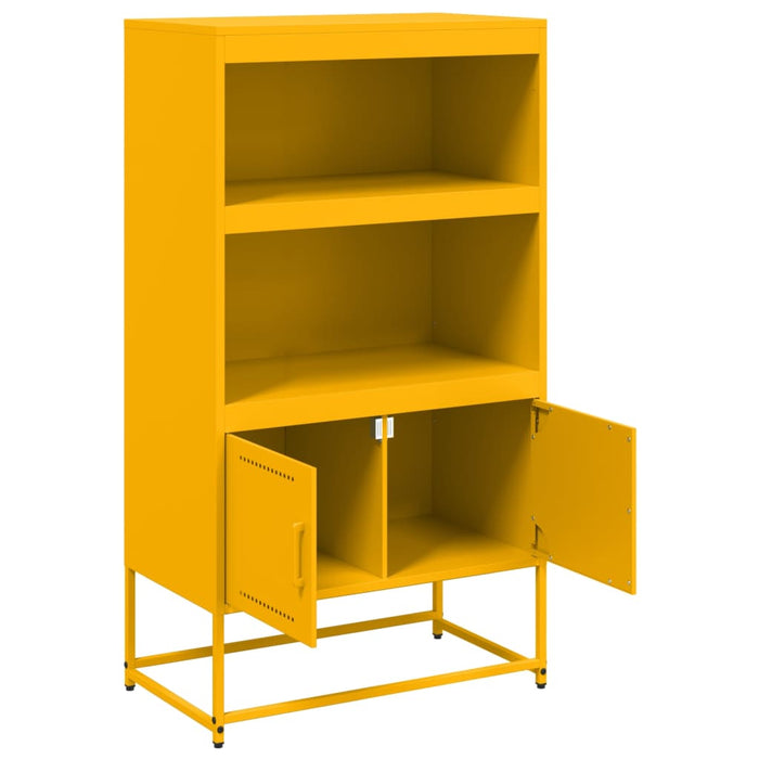Credenza Giallo Senape 68,5x38,5x123,5 cm in Acciaio 846503