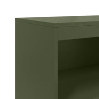 vidaXL Credenza Verde Oliva 68,5x38,5x123,5 cm in Acciaio