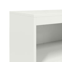 vidaXL Credenza Bianca 68,5x38,5x123,5 cm in Acciaio
