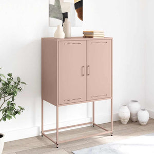 vidaXL Credenza Rosa 68,5x38,5x107 cm in Acciaio
