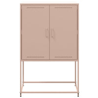 vidaXL Credenza Rosa 68,5x38,5x107 cm in Acciaio