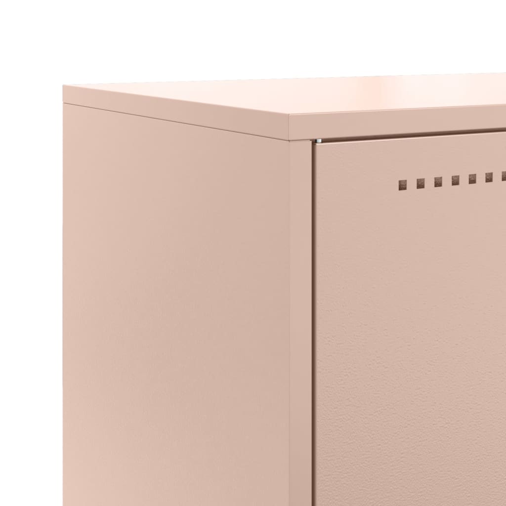 vidaXL Credenza Rosa 68,5x38,5x107 cm in Acciaio