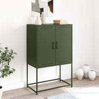 Credenza Verde Oliva 68,5x38,5x107 cm in Acciaio 846510