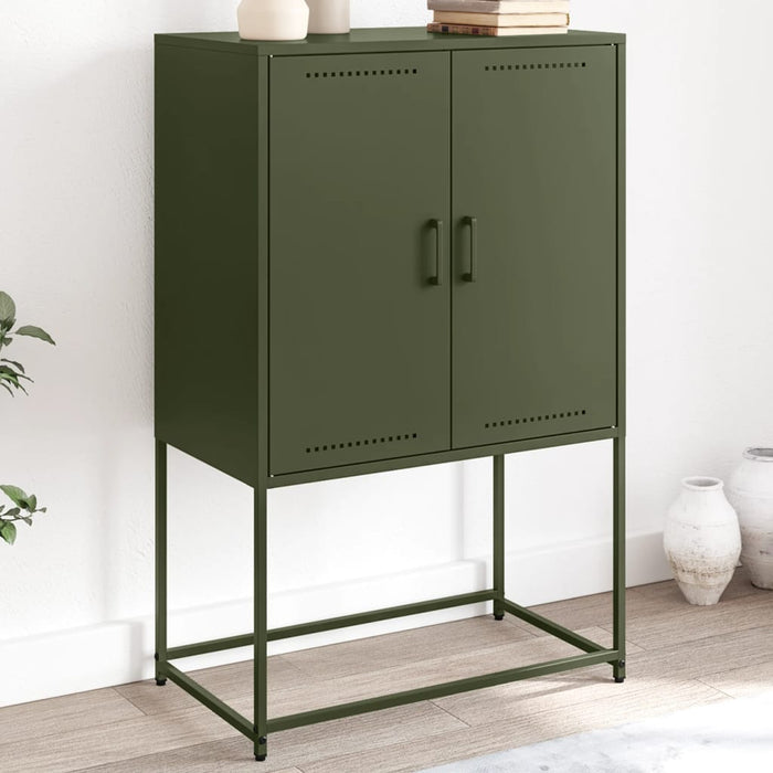 Credenza Verde Oliva 68,5x38,5x107 cm in Acciaio 846510