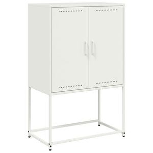 vidaXL Credenza Bianca 68,5x38,5x107 cm in Acciaio