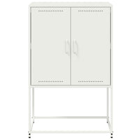 vidaXL Credenza Bianca 68,5x38,5x107 cm in Acciaio