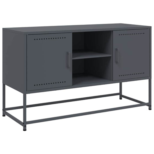 Mobile TV-Credenza TV-Console TV Antracite 100,5x39x60,5 cm in Acciaio 598695