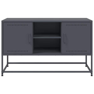 Mobile TV-Credenza TV-Console TV Antracite 100,5x39x60,5 cm in Acciaio 598695