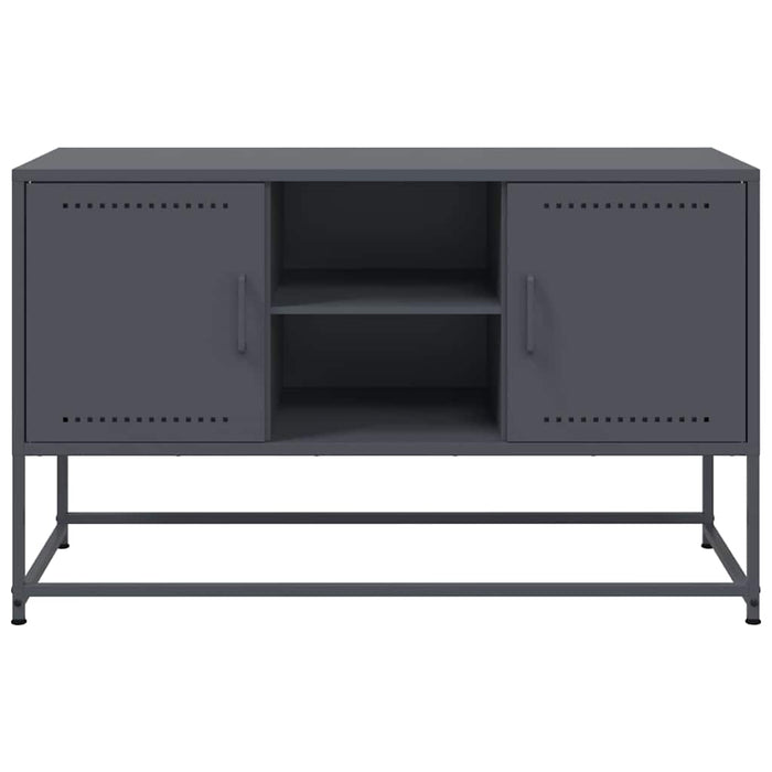 Mobile TV-Credenza TV-Console TV Antracite 100,5x39x60,5 cm in Acciaio 598695