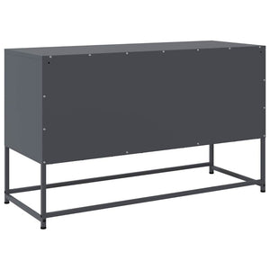 Mobile TV-Credenza TV-Console TV Antracite 100,5x39x60,5 cm in Acciaio 598695
