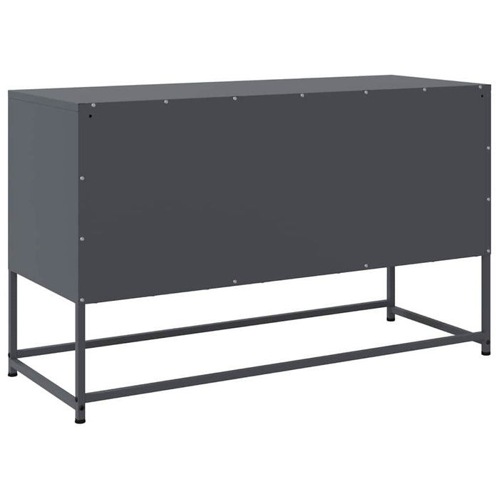 Mobile TV-Credenza TV-Console TV Antracite 100,5x39x60,5 cm in Acciaio 598695