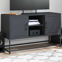 Mobile TV-Credenza TV-Console TV Antracite 100,5x39x60,5 cm in Acciaio 598695