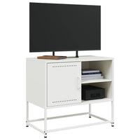 Mobile TV-Credenza TV-Console TV Bianco 68x39x60,5 cm in Acciaio 263899