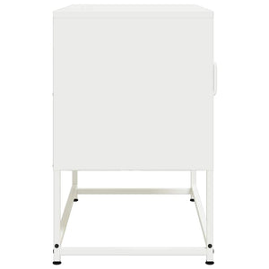 Mobile TV-Credenza TV-Console TV Bianco 68x39x60,5 cm in Acciaio 263899