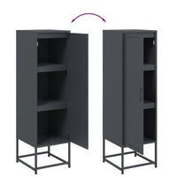 vidaXL Credenza Antracite 36x39x123 cm in Acciaio