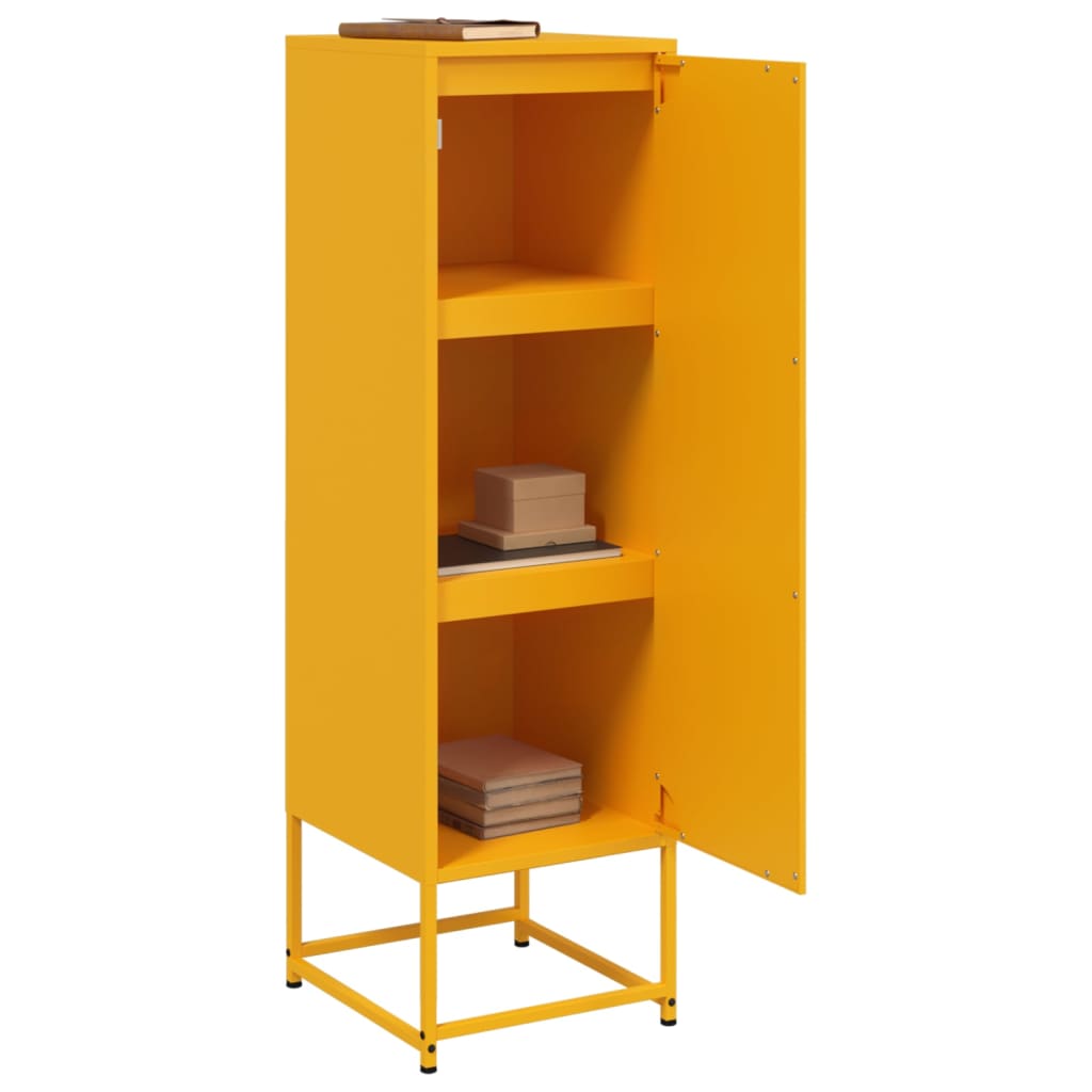 vidaXL Credenza Giallo Senape 36x39x123 cm in Acciaio