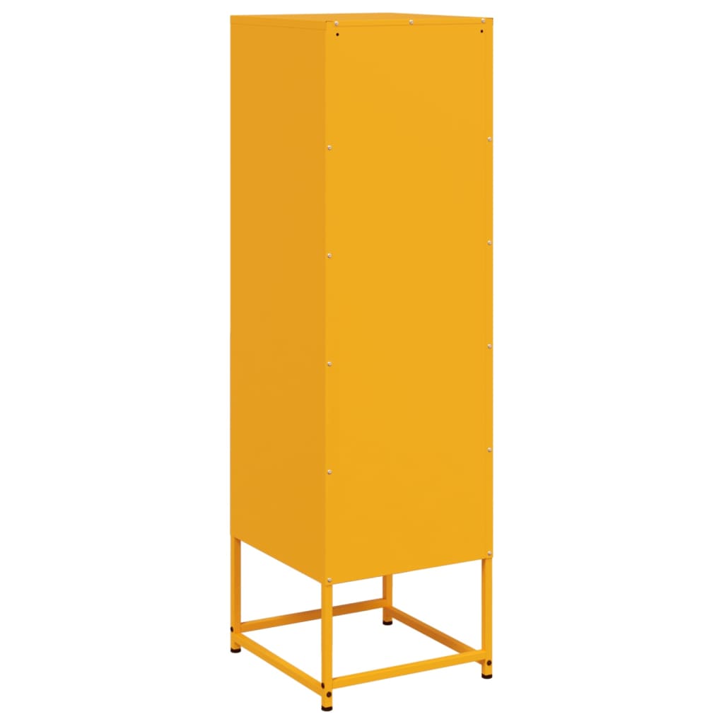 Credenza Giallo Senape 36x39x123 cm in Acciaio 846527