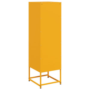 Credenza Giallo Senape 36x39x123 cm in Acciaio 846527