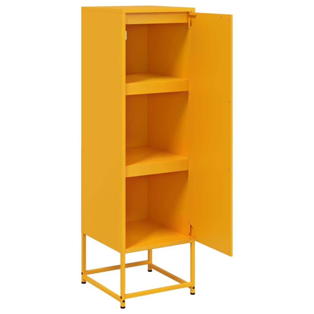 Credenza Giallo Senape 36x39x123 cm in Acciaio 846527