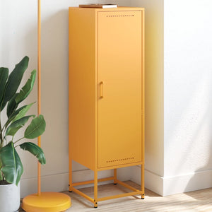 Credenza Giallo Senape 36x39x123 cm in Acciaio 846527