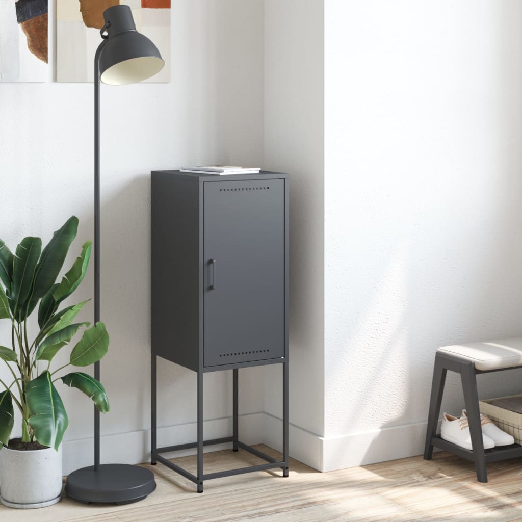 vidaXL Credenza Antracite 36x39x107 cm in Acciaio