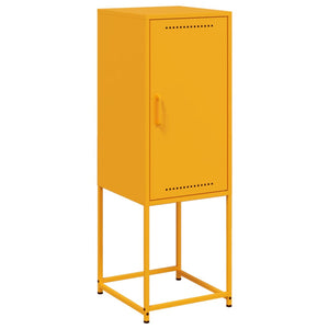 Credenza Giallo Senape 36x39x107 cm in Acciaio 846533