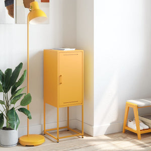 Credenza Giallo Senape 36x39x107 cm in Acciaio 846533
