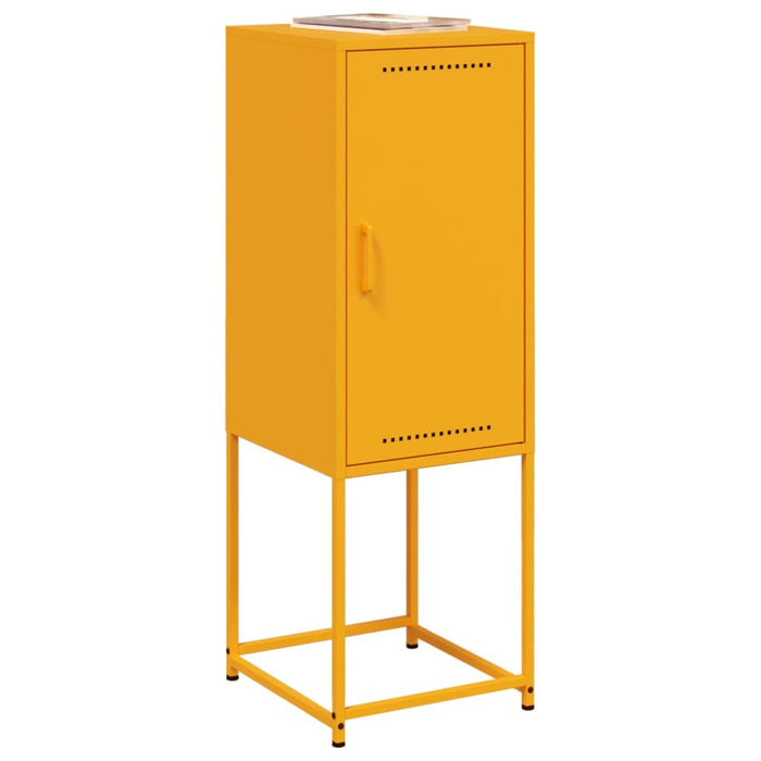 Credenza Giallo Senape 36x39x107 cm in Acciaio 846533