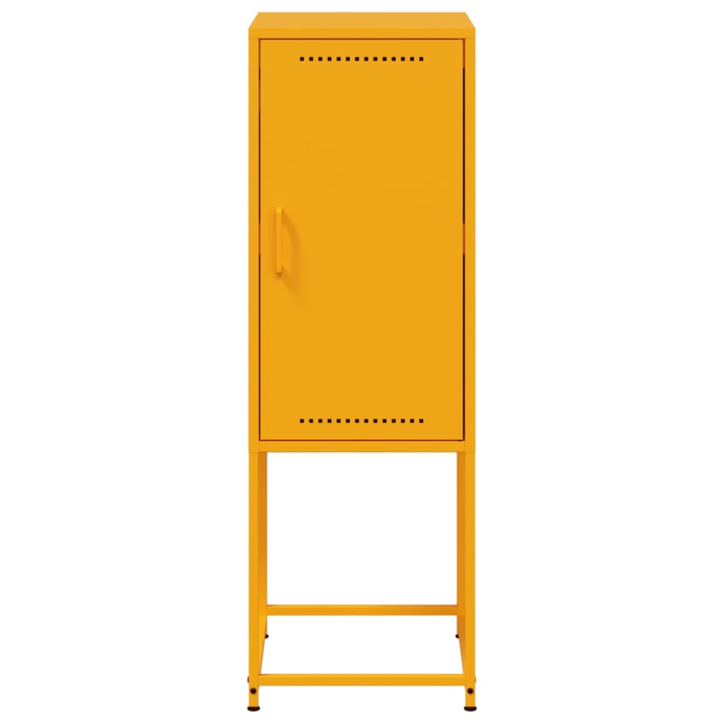 Credenza Giallo Senape 36x39x107 cm in Acciaio 846533