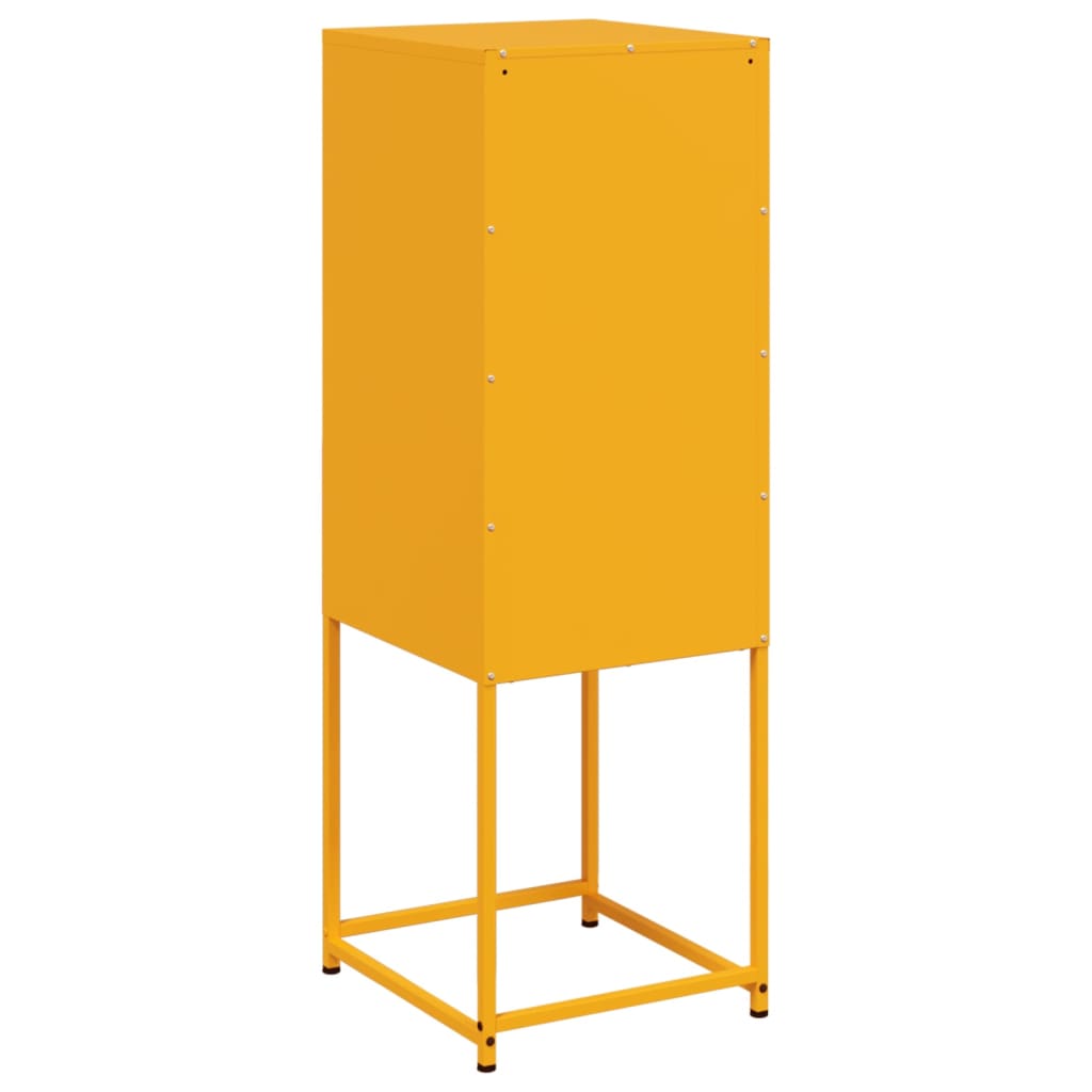 Credenza Giallo Senape 36x39x107 cm in Acciaio 846533