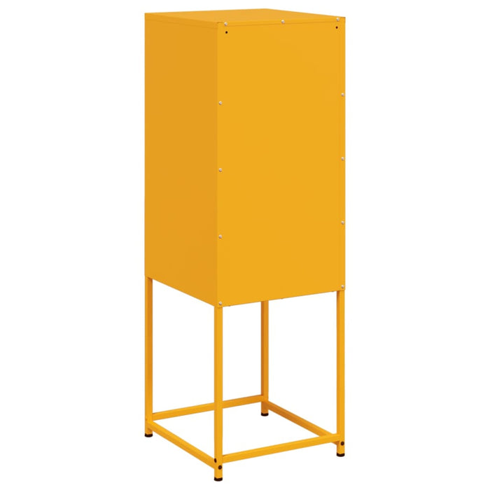 Credenza Giallo Senape 36x39x107 cm in Acciaio 846533