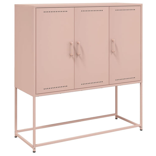 Credenza-Buffet-Armadio da cucina Rosa 100,5x39x107 cm in Acciaio 204153