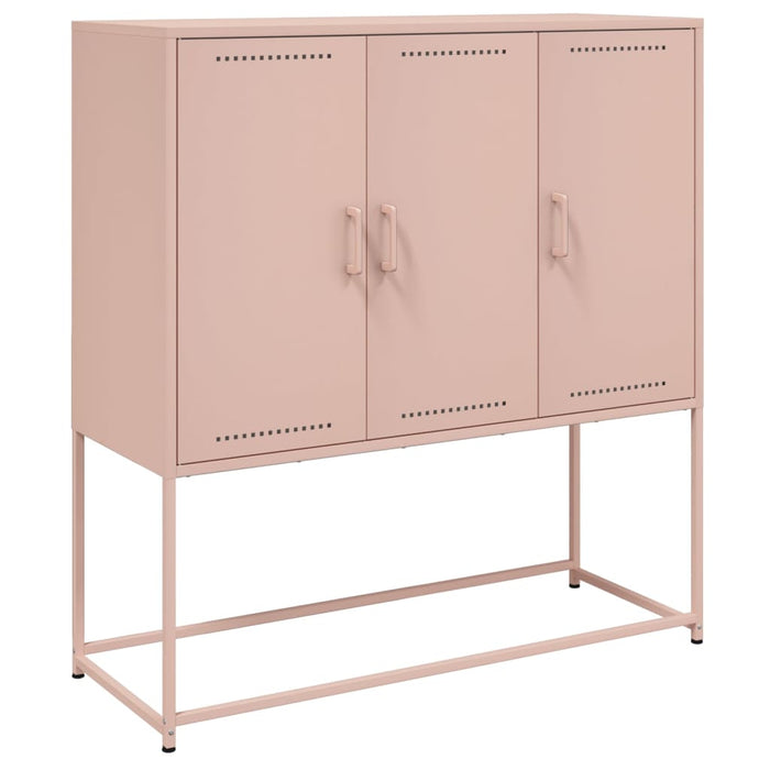 Credenza-Buffet-Armadio da cucina Rosa 100,5x39x107 cm in Acciaio 204153