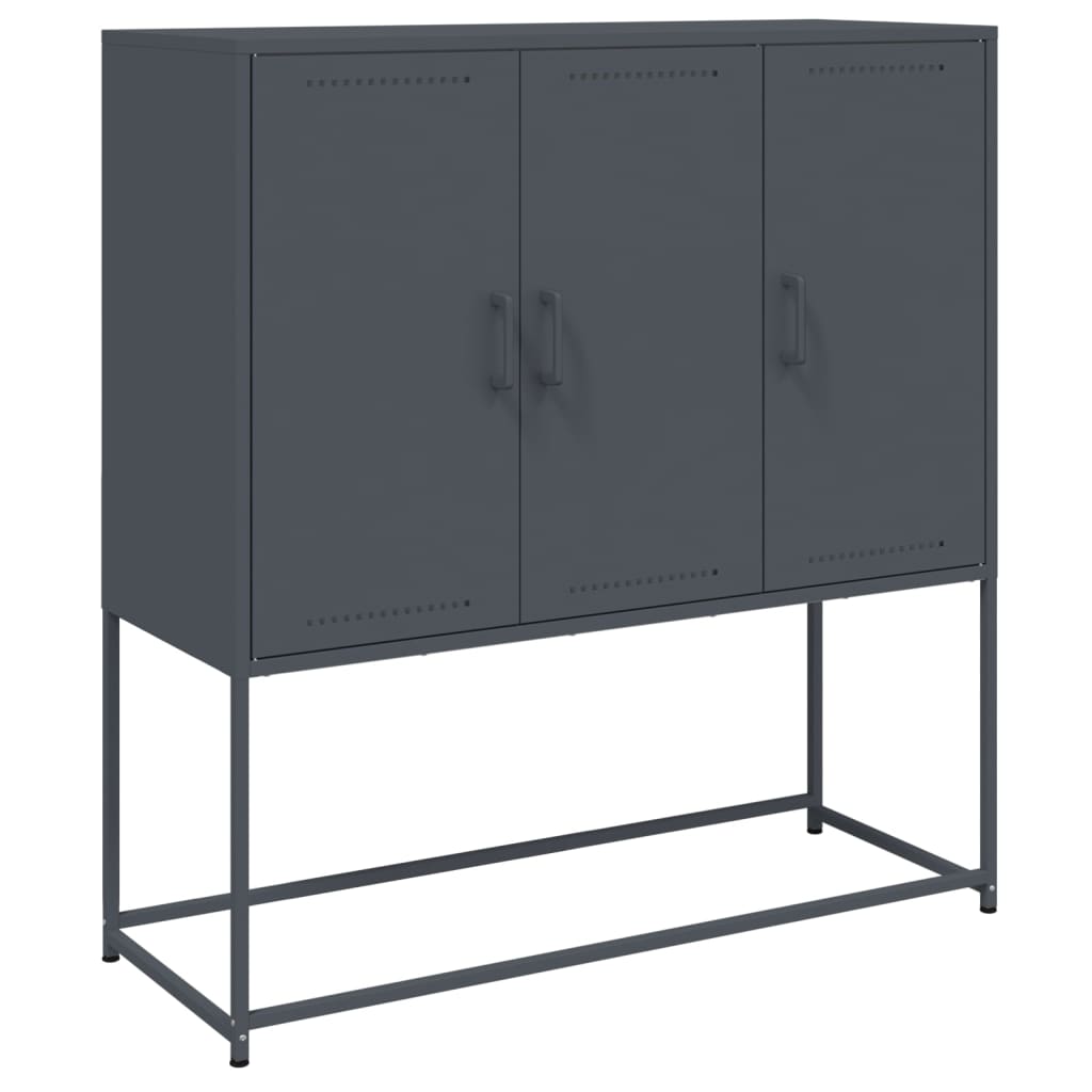 Credenza Antracite 100,5x39x107 cm in Acciaio 846538